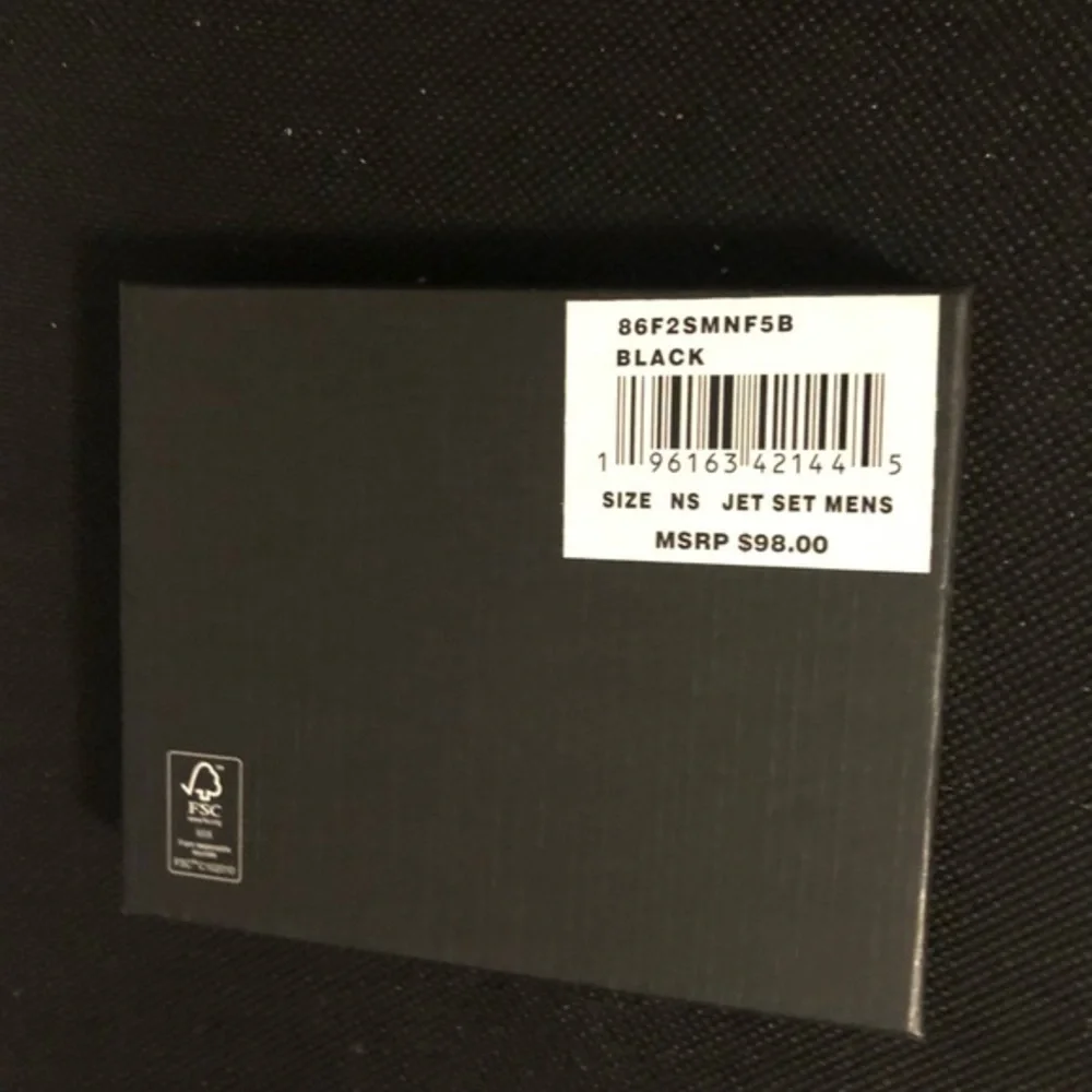 Michael Kors black monogram bifold‎ men’s jet set wallet new in box